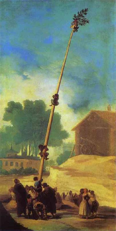 Francisco Jose de Goya The Greasy Pole (La Cucana) oil painting image